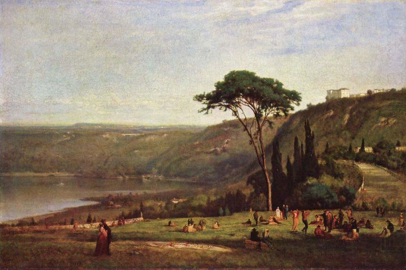 George Inness Lake Albano oil painting picture